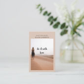 Carte de visite photo minimaliste moderne (Debout devant)