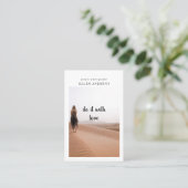 Carte de visite photo minimaliste moderne (Debout devant)