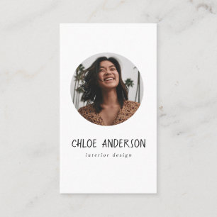 Carte de visite photo minimaliste moderne