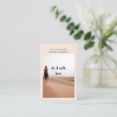 Carte de visite photo minimaliste moderne (Debout devant)