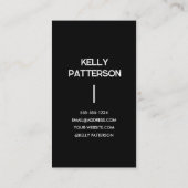 Carte De Visite Photo minimaliste simple (Dos)