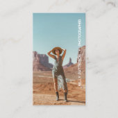 Carte De Visite Photo minimaliste simple (Devant)