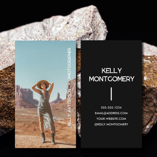 Carte De Visite Photo minimaliste simple