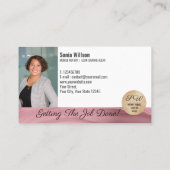 Carte De Visite Photo Mobile Agent de signature de prêt notaire Mo (Dos)