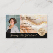 Carte De Visite Photo Mobile Agent de signature de prêt notaire Mo (Dos)