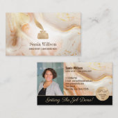 Carte De Visite Photo Mobile Agent de signature de prêt notaire Mo (Devant / Derrière)