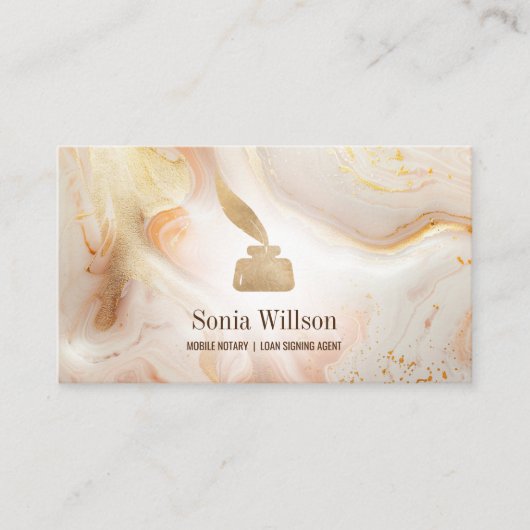 Carte De Visite Photo Mobile Agent de signature de prêt notaire Mo (Devant)