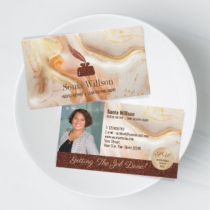 Carte De Visite Photo Mobile Agent de signature de prêt notaire Mo