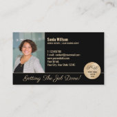 Carte De Visite Photo Mobile Agent de signature de prêt notaire Mo (Dos)