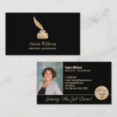 Carte De Visite Photo Mobile Agent de signature de prêt notaire Mo (Devant / Derrière)