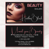 Carte De Visite Photo Modèle noir bracelet mince cadre frontière