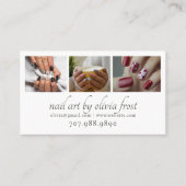 Carte de visite photo Modern Nail Tech 4 (Devant)