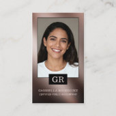 Carte De Visite Photo Modern Professional CPA Accountant (Devant)