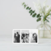 Carte de visite photo moderne avec code QR (Debout devant)