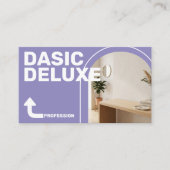 Carte de visite photo moderne avec logo et code QR (Devant)
