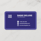 Carte de visite photo moderne avec logo et code QR (Dos)