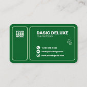Carte de visite photo moderne avec logo et code QR (Dos)