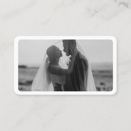 Carte De Visite Photo moderne avec QR Code Professional (Devant)