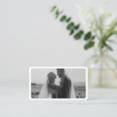 Carte De Visite Photo moderne avec QR Code Professional (Debout devant)