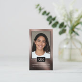 Carte De Visite Photo Moderne Comptable Expert-Comptable Professio (Debout devant)