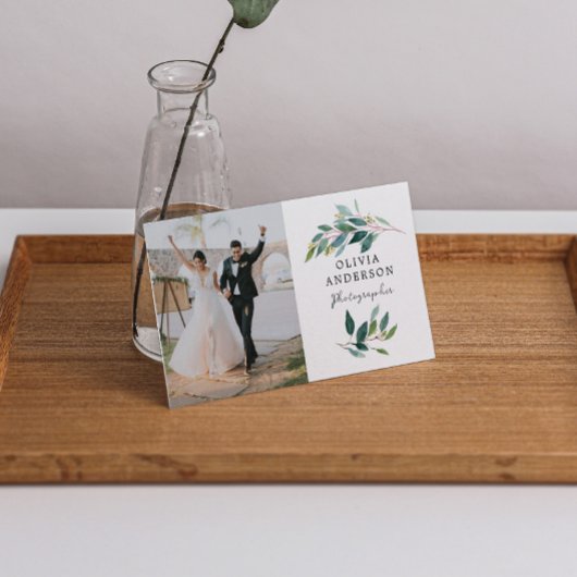 Carte de visite photo moderne de verdure