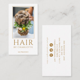 Carte de visite photo moderne Hair Styliste
