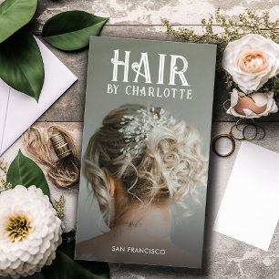 Carte de visite photo moderne Hair Styliste