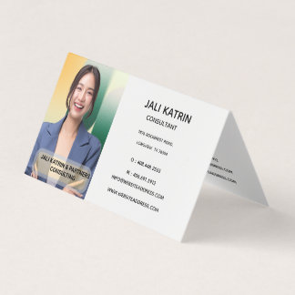Carte De Visite Photo moderne minimaliste de luxe professionnel