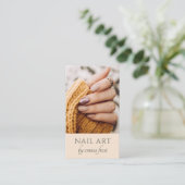 Carte de visite photo moderne Nail Tech (Debout devant)