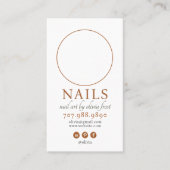 Carte de visite photo moderne Nail Tech (Devant)