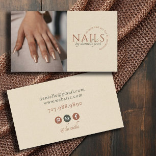 Carte de visite photo moderne Nail Tech