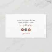 Carte de visite photo moderne Nail Tech (Dos)