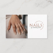 Carte de visite photo moderne Nail Tech (Devant)