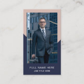 Carte de visite photo moderne pour la profession c (Devant)