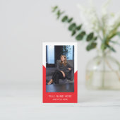 Carte de visite photo moderne pour la profession c (Debout devant)