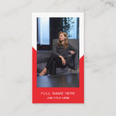 Carte de visite photo moderne pour la profession c (Devant)