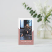 Carte de visite photo moderne pour la profession c (Debout devant)