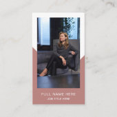 Carte de visite photo moderne pour la profession c (Devant)