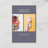 Carte de visite photo moderne tendance (Devant)