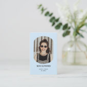 Carte de visite photo moderne tendance (Debout devant)