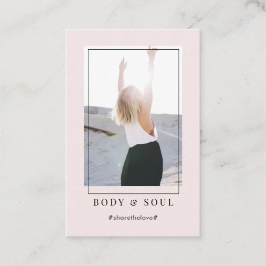 Carte de visite photo moderne tendance (Devant)