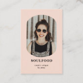 Carte de visite photo moderne tendance (Devant)
