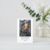 Carte de visite photo moderne tendance (Debout devant)