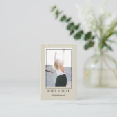 Carte de visite photo moderne tendance (Debout devant)