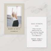Carte de visite photo moderne tendance (Devant / Derrière)