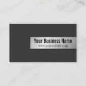 Carte de visite photo Monogram Realtor moderne (Dos)