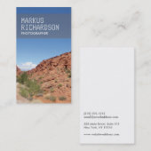 CARTE DE VISITE PHOTO NATURE pour photographes (Devant / Derrière)