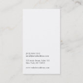 CARTE DE VISITE PHOTO NATURE pour photographes (Dos)