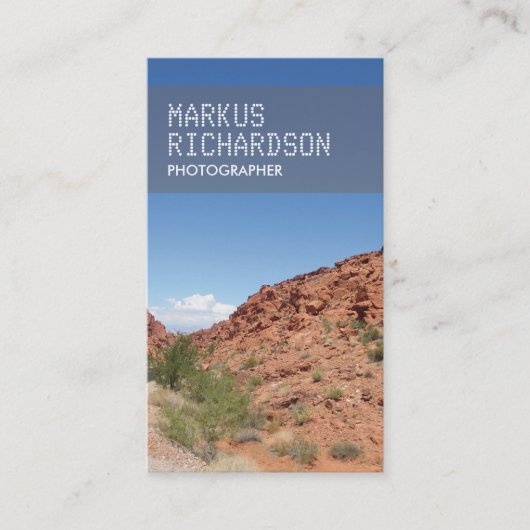 CARTE DE VISITE PHOTO NATURE pour photographes (Devant)