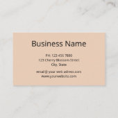 Carte De Visite Photo Nature Wolf And Moon (Dos)